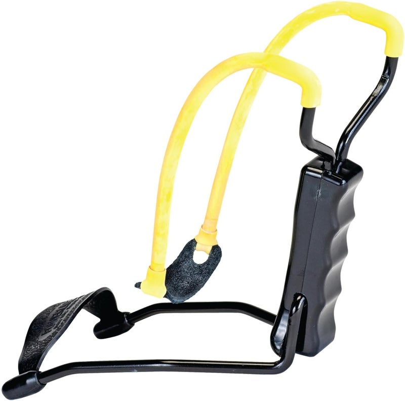 Daisy B52 Slingshot , Black/Yellow, Shoots 1/4", 3/8" and 1/2" Steel or Glass Shot - Image 1